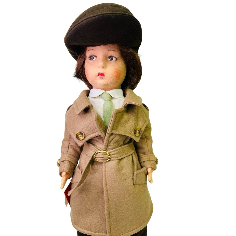 Lenci 'Nanni' Doll In Detective Outfit Handmade Felt Doll #962538 Italy 1980s - Picture 13 of 13